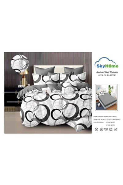 Sky Home Set Lenjerie cu Elastic 6 piese LenjerieMag