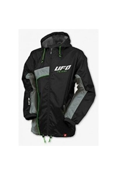 UFO Ufo rain jacket, black xl