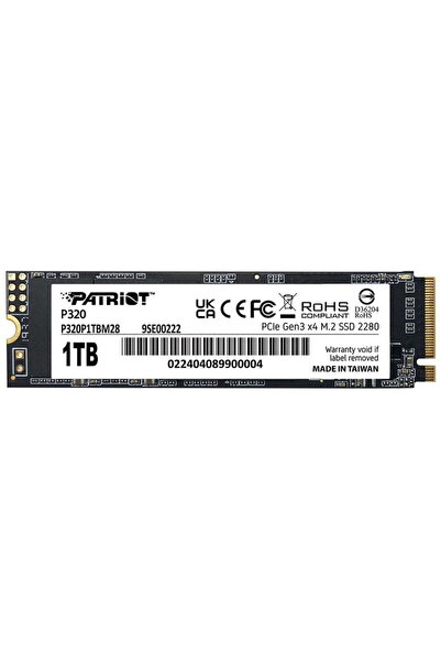 Patriot SSD VIPER P320, M.2, PCI-Express 4 NVMe, 1TB, 3GB/S (P320P1TBM28)
