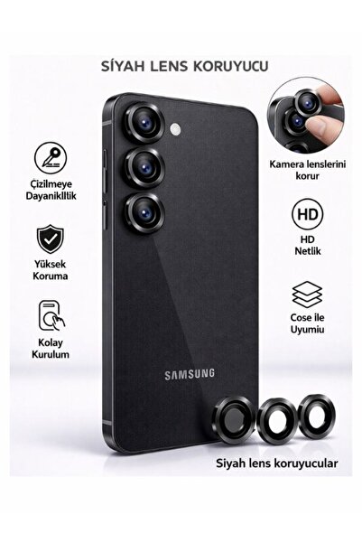 Massemr Samsung Galaxy S25 Ezar Metal Camera Lens Protector Anti-Scratch Premium