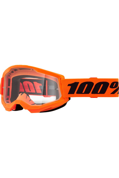 100percent Ochelari cross/atv 100% Strata 2 Neon Org, lentila transparenta, c...