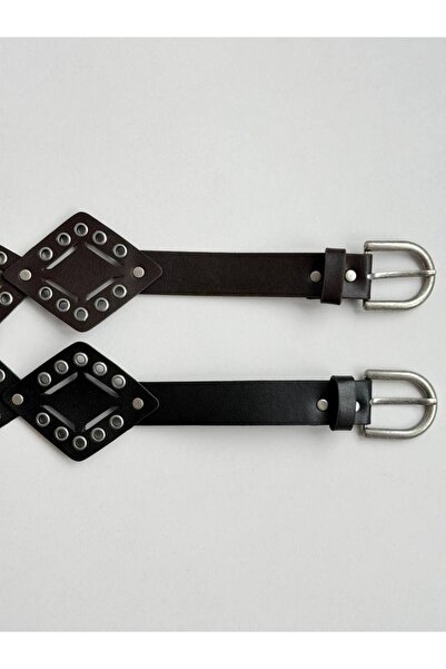 Çanta Trend Women's Pants Belt with Staple Detail, Jacket Belt, Dress Belt, S...