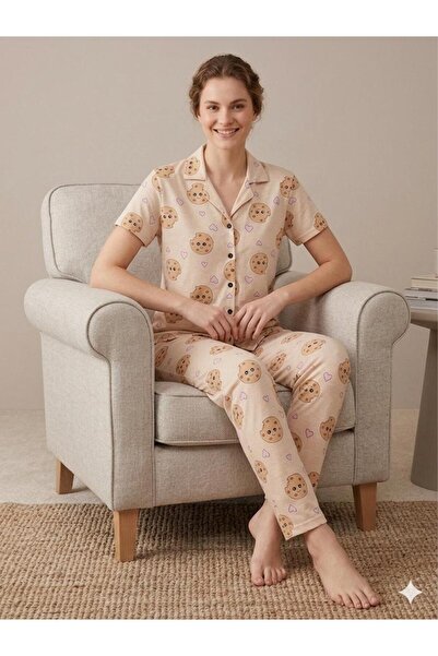 sleeproom Summer Buttoned Women's Pajama Set
