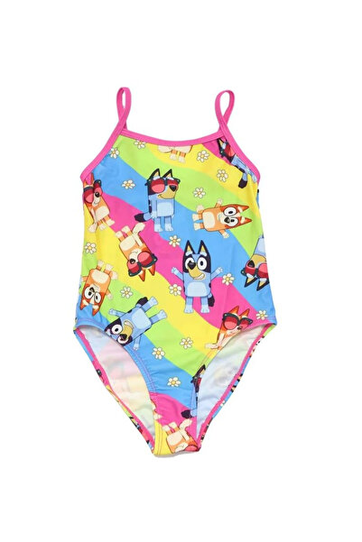 bluey Κοριτσίστικο ολόσωμο μαγιό ροζ