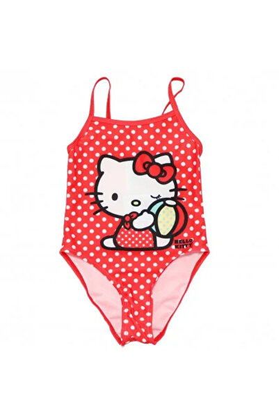 Hello Kitty Girls' One-Piece Swimsuit Red