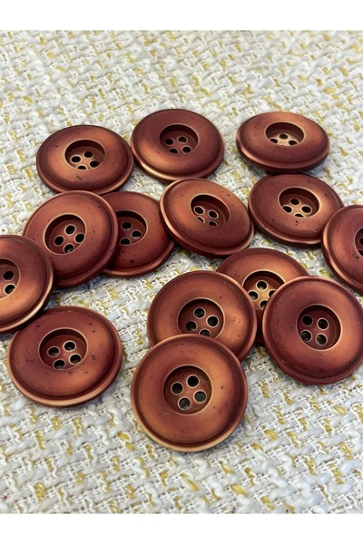 ODDA TASARIM ATÖLYESİ 30 τεμάχια 23 χιλιοστών κουμπιά με όψη ξύλου σε απόχρωσ...