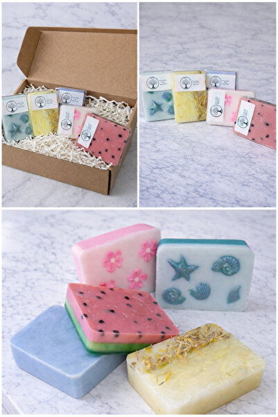 Tomris Hatun Yaz Serisi Hediyelik Sabun Seti, 5'li Okyanus, Gökyüzü, Aynı Sef...