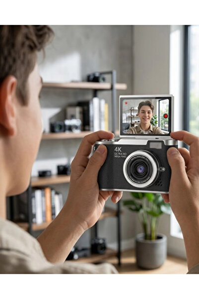 Epilons 4K Digital Camera with 48 Mp, 8X Zoom and 180 Degree Flip Screen for ...