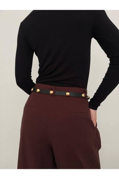 Çanta Trend Women's Gold Detailed Belt