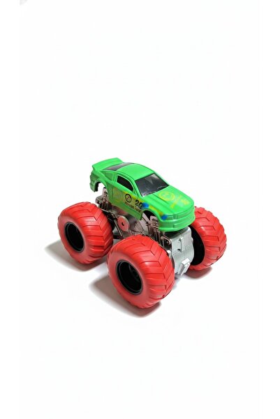 TOY LAND سيارة لعبة صغيرة للأطفال بمقياس 1:64 - مركبة بعجلات كبيرة تعمل بالسح...