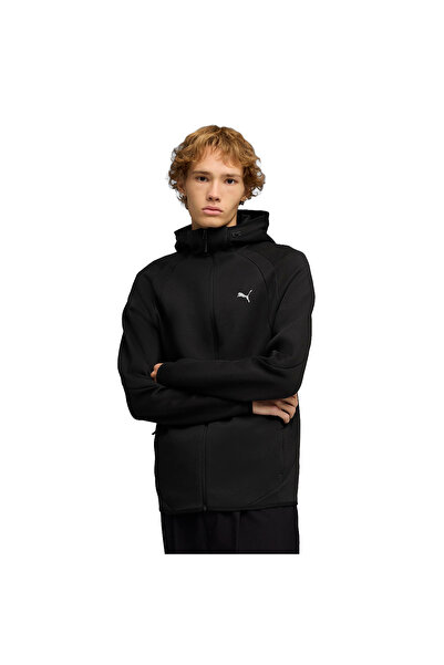 Puma Evostripe Full-Zip Erkek Siyah Günlük Stil Sweatshirt 69219001