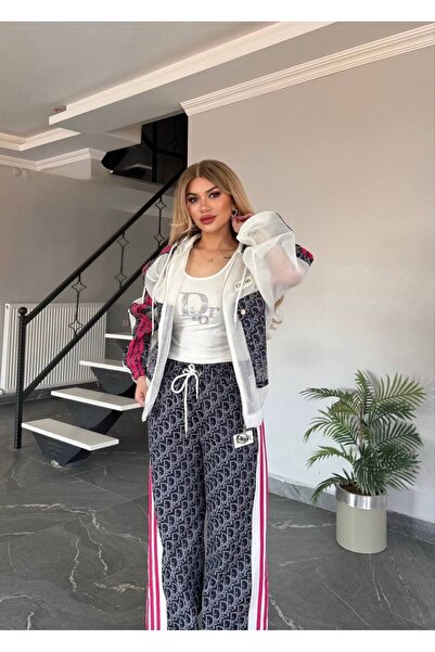 RED WOMAN FASHİON Mesh Denim Set