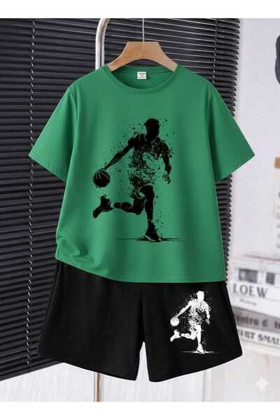 Nice Clothes ΚΑΛΟΚΑΙΡΙΝΟ ΠΑΙΔΙΚΟ ΣΕΤ ΜΠΛΟΥΖΑΚΙ-ΣΟΡΤΣ ΟΥΝΙΣΕΞ (ΜΑΥΡΟ ΜΕ ΣΤΑΜΠΑ)