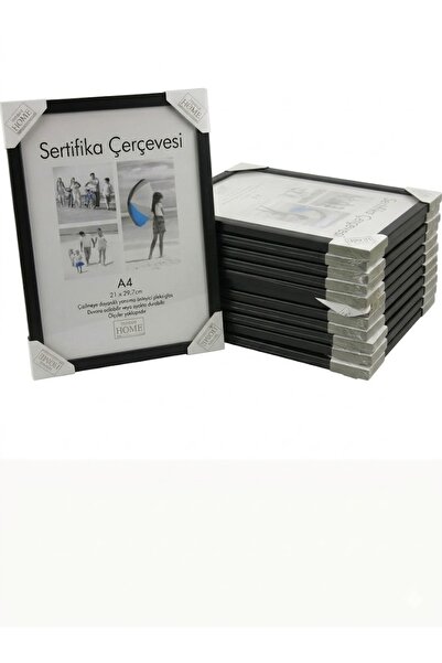 İzmir Sanat 12 Adet A4 Sertifika Diploma Çerçevesi