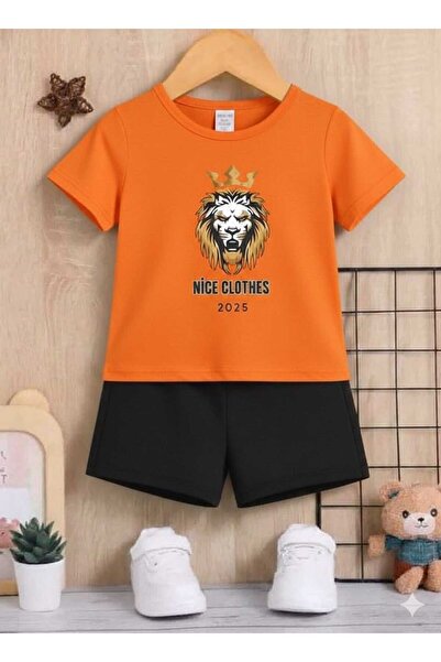 Nice Clothes Tricou și pantaloni scurți de vară pentru copii, unisex (imprime...