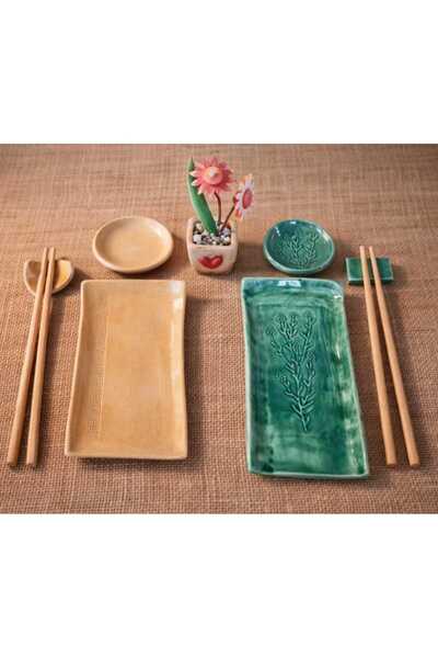 KİLİDA SANAT -SUSHİ TABAK SERVİS SUNUM TAKIMI