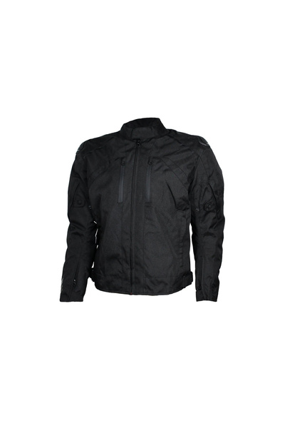 ROY Short textile motorcycle jacket, VIG-16513, size XL, black color