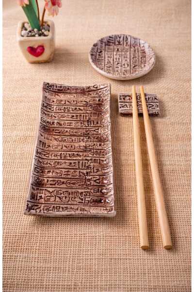 KİLİDA SANAT -SUSHİ SERVİS TABAK SETİ