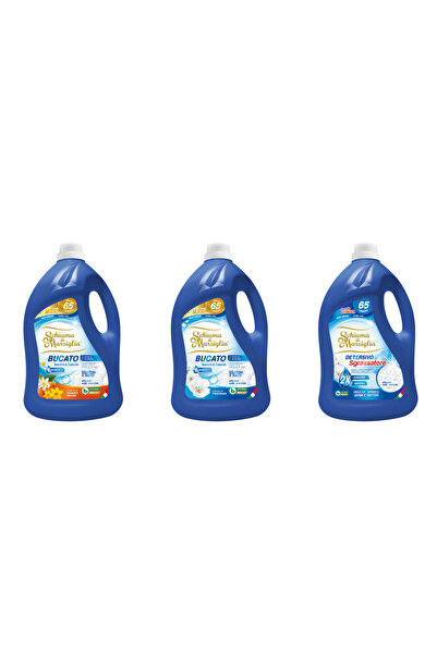 Schiuma di Marsiglia BUCATO detergent rufe 3 x 5L (15L), Orange + Classic + D...