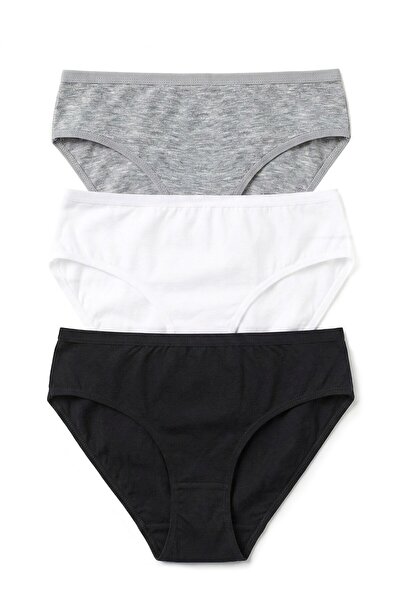 CSN CASANO Women's 3-pack cotton ribbed briefs