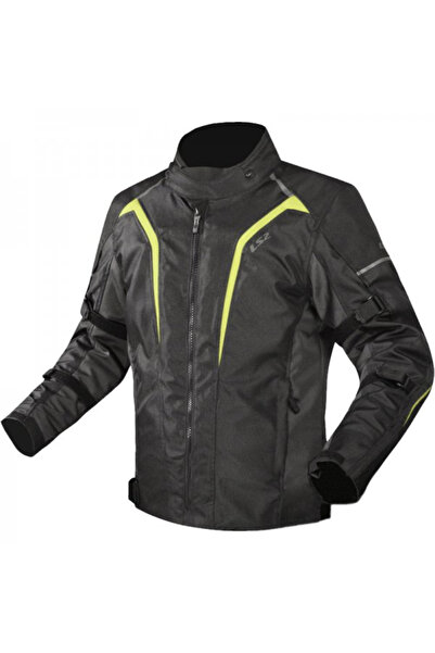 LS2 Sepang Man motorcycle jacket, black/grey, Hight Vision yellow, size L