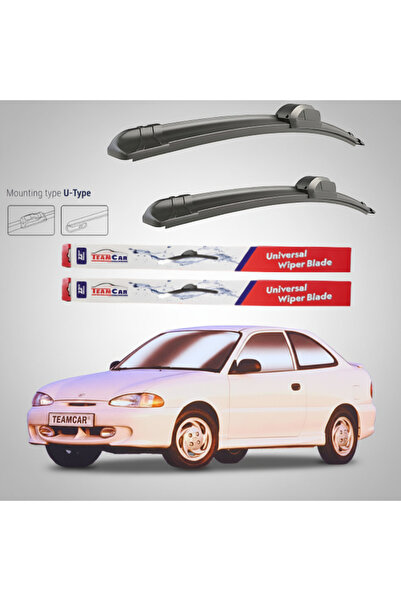 TEAMCAR Hyundai Accent (1994–1999) Flat Wiper Blades | Front Set – TeamCar®