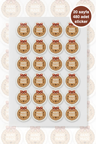 To Design Lab Handmade Sticker - Handmade Sticker Set 20 Sheets/480 Stickers ...