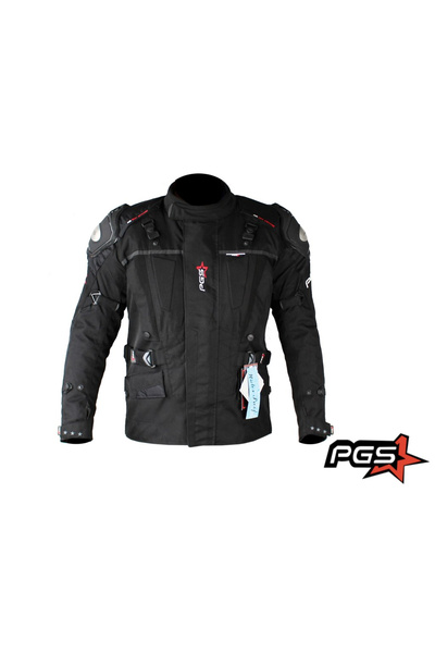ROY PGS 12-13-1650 textile motorcycle jacket with spine, elbow and shoulder p...