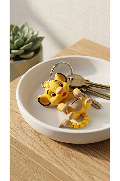 Bonolupo Cute Moving Lion Cub Figure Keychain