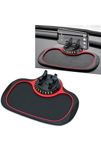NEONI Car Phone Holder with Anti-Slip Mat – 360° Rotatable Dashboard Mount wi...