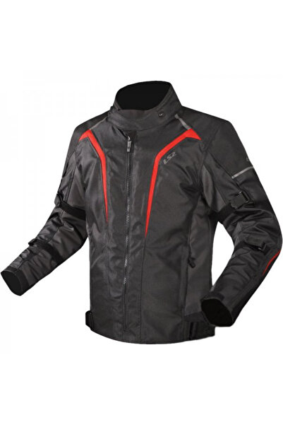 LS2 Sepang Man motorcycle jacket, black/red, size XL