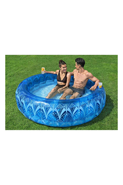 LEAN Bestway Bohemian Blue™ Inflatable Pool – 168 cm, 401L, Boho Design