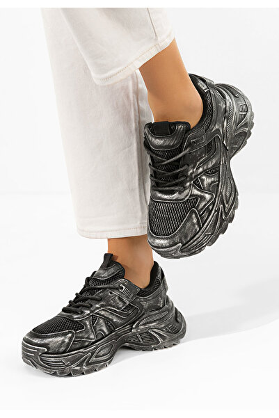 B T Shoes Αθλητικά παπούτσια με πλατφόρμα Yalda μαύρα