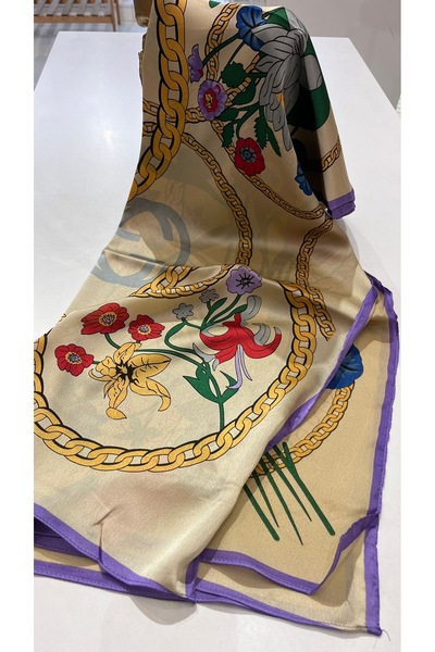 EB SCARF Italian Silk Shawl |   Natural Bright and Stylish Appearance