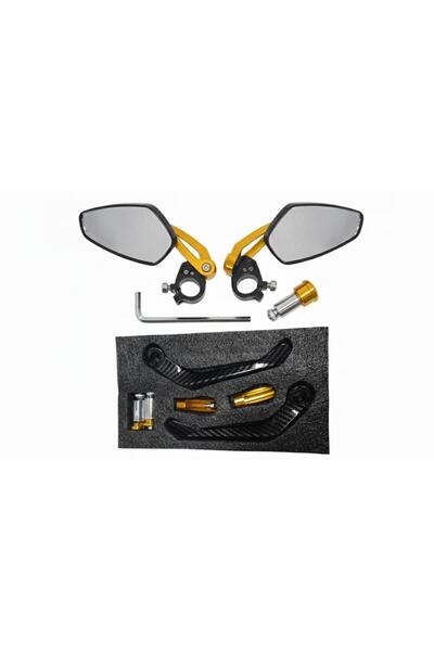 ONVO Elektrikli Scooter gidon ayna+ manet karbon set gold