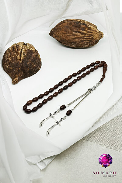 Silmaril Store Πυκνό ροζάριο κουκά με φιγούρα σπαθιού με διπλές φούντες, κατα...