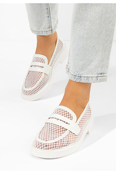 B T Shoes Γυναικεία μοκασίνια Cristtela λευκά