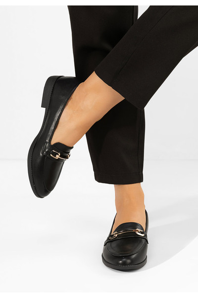 B T Shoes Γυναικεία μοκασίνια Xeniania μαύρα