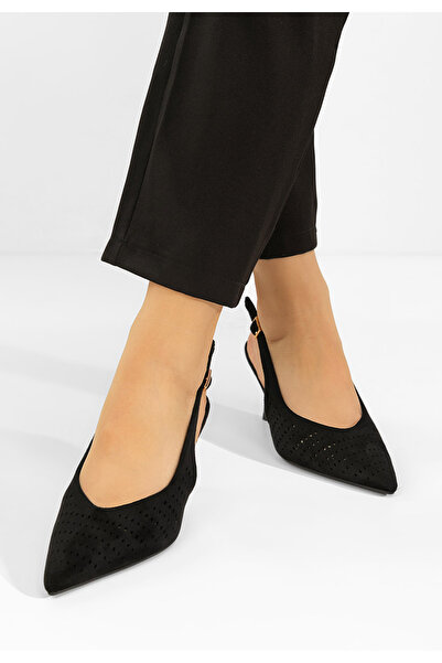 B T Shoes Γόβες slingback Osyana μαύρες