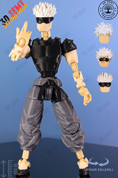 3DSEMT 3d Dummy Figür | Hareketli, Pozlanabilir Koleksiyon Modeli | Gojo Juju...