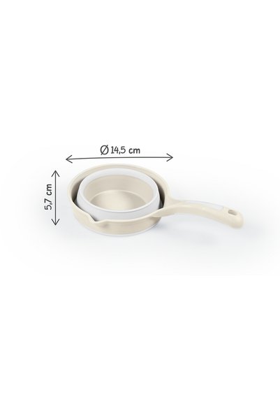 Dolu Nuve Foldable container with handle for bathroom - Beige