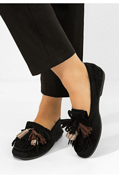 B T Shoes Γυναικεία μοκασίνια Sedania μαύρα