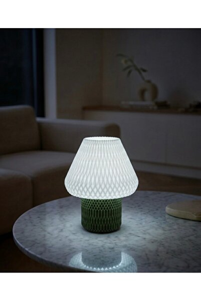 moto print Modern Geometrik Tasarım Gece Lambası - Dekoratif Masaüstü Aydınla...