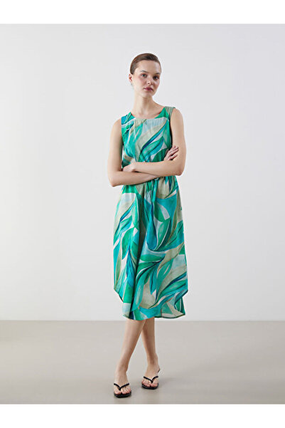 LC Waikiki Crew Neck Print Dress