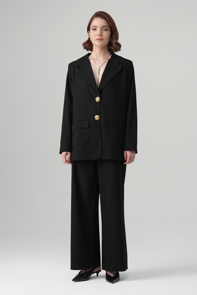 tugfashion Aren Blazer Takım Siyah