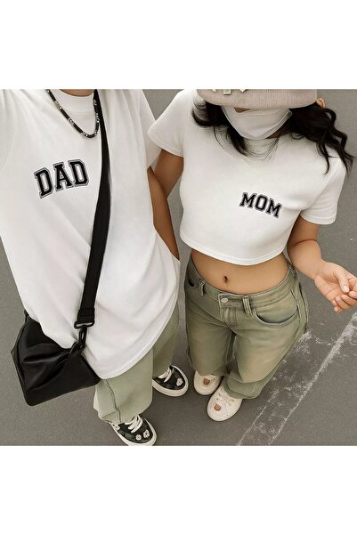 darkopia Unisex Dad and Mom Printed Lover Couple Combination Design Oversize ...