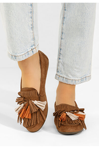 B T Shoes Γυναικεία μοκασίνια Sedania ταμπά