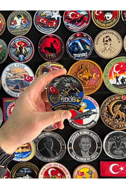 KUBİLAY ASKERİ MALZEME MARMARA TABURU ARMA PEÇ 3D sticker cırtlı patch 7 santim