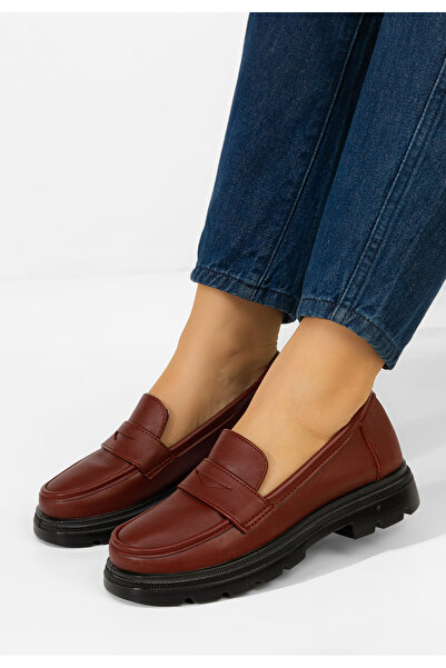 B T Shoes Μοκασίνια γυναικεια Danielia μπορντό