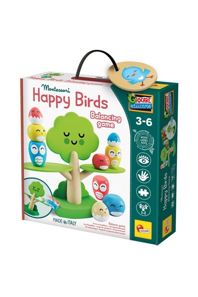 Lisciani Montessori balance game - Happy Birds